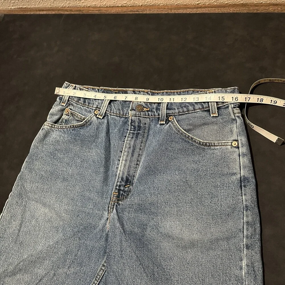 Levis Vintage Jean Shorts Jorts 560 Wide Leg Orange Tab Denim Men 34 1990s USA